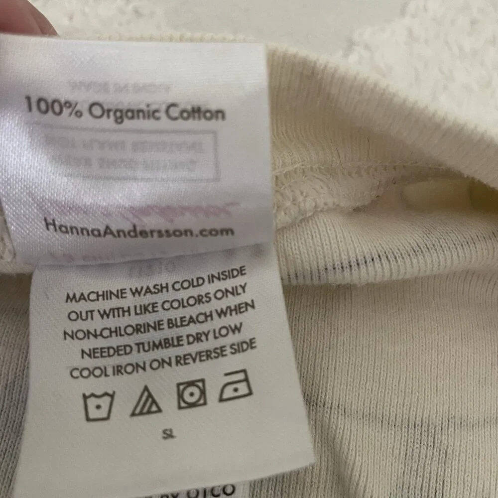 Hanna Andersson Christmas Lights Pajamas Zip Up 12-18 Months 100% Organic Cotton
